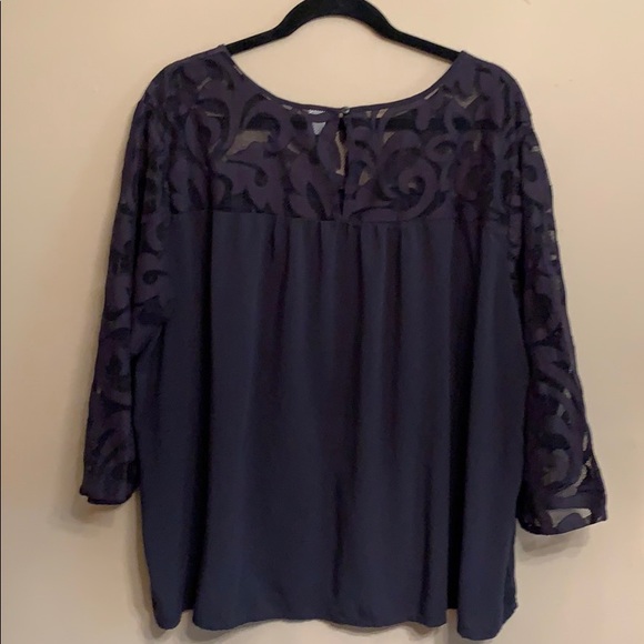 Old Navy XXL Baby Doll Lacey blouse - Picture 6 of 7